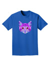 Geometric Kitty Purple Adult Dark T-Shirt-Mens T-Shirt-TooLoud-Royal-Blue-Small-Davson Sales