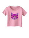 Geometric Kitty Purple Infant T-Shirt-Infant T-Shirt-TooLoud-Candy-Pink-06-Months-Davson Sales