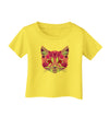 Geometric Kitty Purple Infant T-Shirt-Infant T-Shirt-TooLoud-Yellow-06-Months-Davson Sales