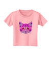 Geometric Kitty Purple Toddler T-Shirt-Toddler T-Shirt-TooLoud-Candy-Pink-2T-Davson Sales