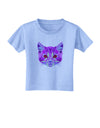 Geometric Kitty Purple Toddler T-Shirt-Toddler T-Shirt-TooLoud-Aquatic-Blue-2T-Davson Sales