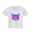 Geometric Kitty Purple Toddler T-Shirt-Toddler T-Shirt-TooLoud-White-2T-Davson Sales