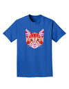 Geometric Kitty Red Adult Dark T-Shirt-Mens T-Shirt-TooLoud-Royal-Blue-Small-Davson Sales