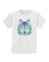 Geometric Wolf Head Childrens T-Shirt by TooLoud-Childrens T-Shirt-TooLoud-White-X-Small-Davson Sales