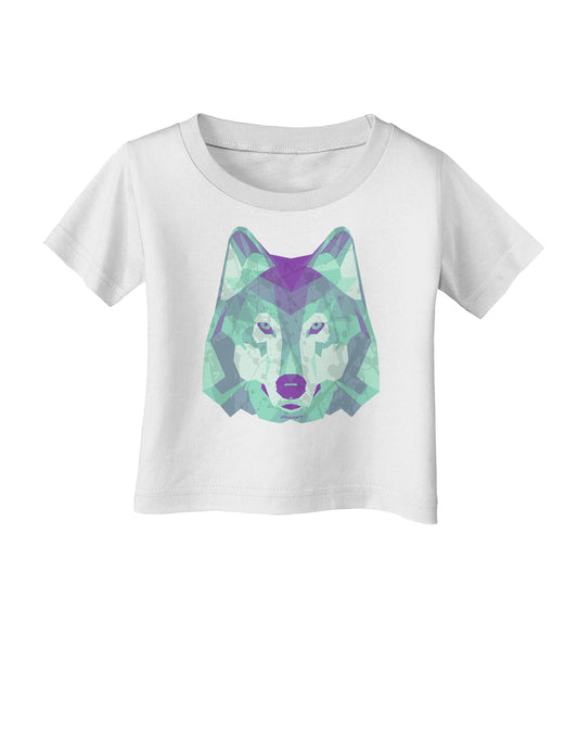 Geometric Wolf Head Infant T-Shirt by TooLoud-Infant T-Shirt-TooLoud-White-06-Months-Davson Sales