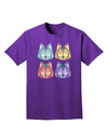 Geometric Wolf Head Pop Art Adult Dark T-Shirt-Mens T-Shirt-TooLoud-Purple-Small-Davson Sales