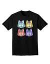 Geometric Wolf Head Pop Art Adult Dark T-Shirt-Mens T-Shirt-TooLoud-Black-Small-Davson Sales