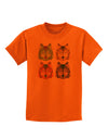 Geometric Wolf Head Pop Art Childrens T-Shirt-Childrens T-Shirt-TooLoud-Orange-X-Small-Davson Sales