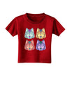 Geometric Wolf Head Pop Art Toddler T-Shirt Dark-Toddler T-Shirt-TooLoud-Red-2T-Davson Sales