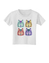 Geometric Wolf Head Pop Art Toddler T-Shirt-Toddler T-Shirt-TooLoud-White-2T-Davson Sales