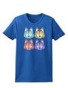 Geometric Wolf Head Pop Art Womens Dark T-Shirt-TooLoud-Royal-Blue-X-Small-Davson Sales