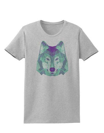 Geometric Wolf Head Womens T-Shirt by TooLoud-Womens T-Shirt-TooLoud-AshGray-X-Small-Davson Sales