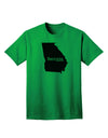 Georgia - United States Shape Adult T-Shirt by TooLoud: A Stylish Representation of Georgia's Iconic Shape-Mens T-shirts-TooLoud-Kelly-Green-Small-Davson Sales