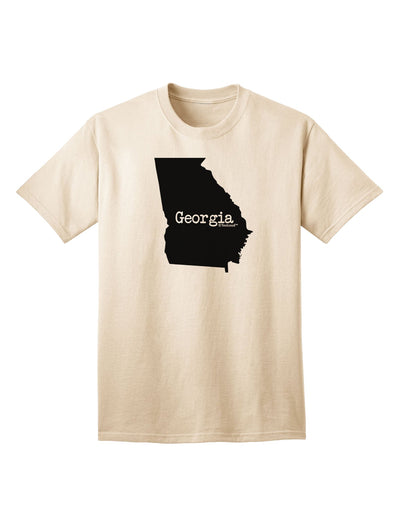 Georgia - United States Shape Adult T-Shirt by TooLoud: A Stylish Representation of Georgia's Iconic Shape-Mens T-shirts-TooLoud-Natural-Small-Davson Sales