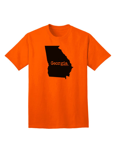 Georgia - United States Shape Adult T-Shirt by TooLoud: A Stylish Representation of Georgia's Iconic Shape-Mens T-shirts-TooLoud-Orange-Small-Davson Sales