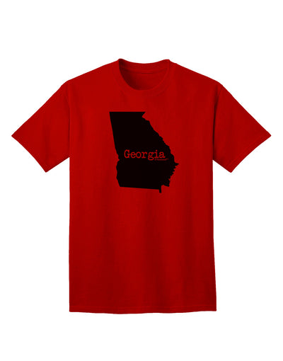 Georgia - United States Shape Adult T-Shirt by TooLoud: A Stylish Representation of Georgia's Iconic Shape-Mens T-shirts-TooLoud-Red-Small-Davson Sales