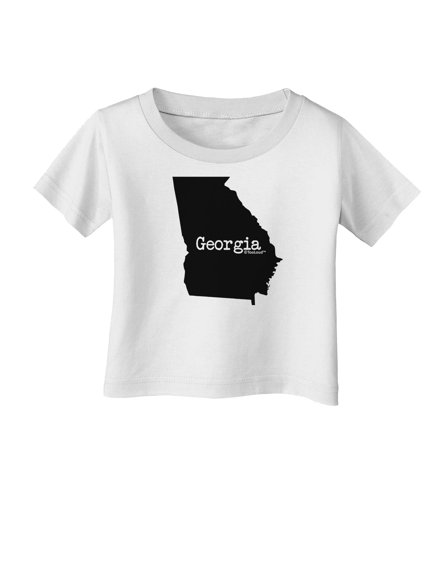Georgia - United States Shape Infant T-Shirt by TooLoud-Infant T-Shirt-TooLoud-White-06-Months-Davson Sales