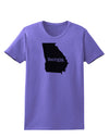 Georgia - United States Shape Womens T-Shirt by TooLoud-Womens T-Shirt-TooLoud-Violet-X-Small-Davson Sales