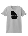 Georgia - United States Shape Womens T-Shirt by TooLoud-Womens T-Shirt-TooLoud-AshGray-X-Small-Davson Sales