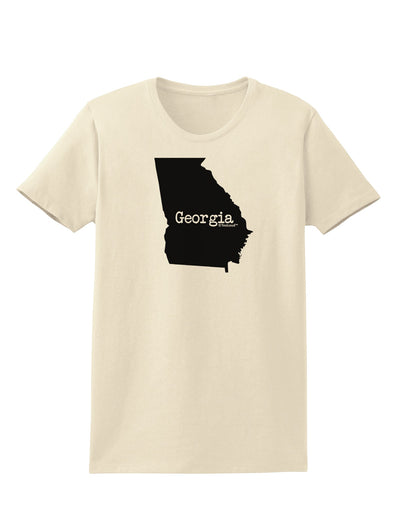 Georgia - United States Shape Womens T-Shirt by TooLoud-Womens T-Shirt-TooLoud-Natural-X-Small-Davson Sales