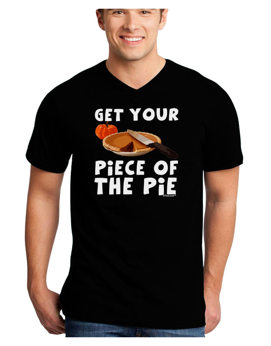 Get Your Piece Adult Dark V-Neck T-Shirt-TooLoud-Black-Small-Davson Sales