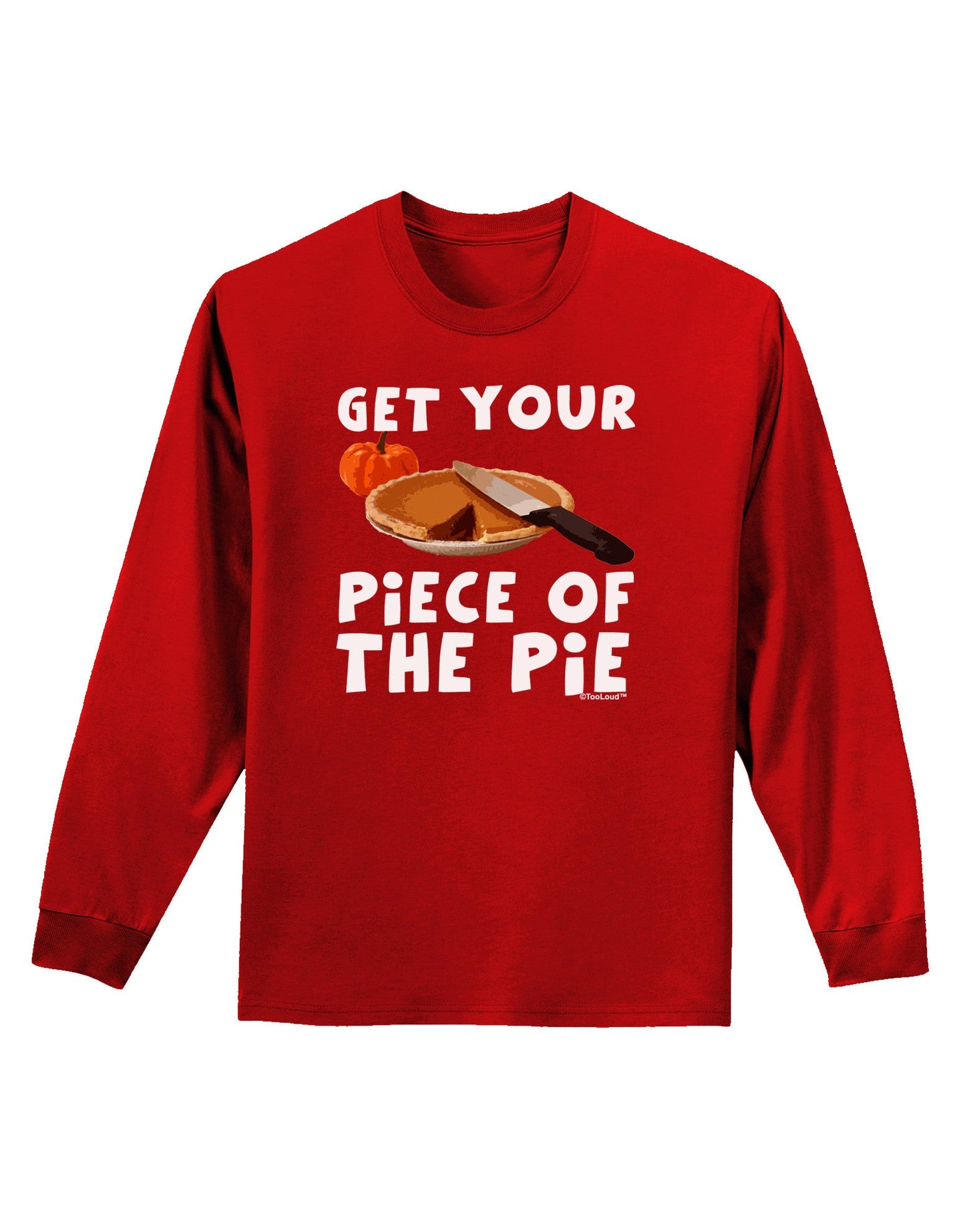 Get Your Piece Adult Long Sleeve Dark T-Shirt-TooLoud-Red-Small-Davson Sales