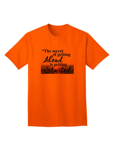 Getting Ahead Mark Twain Adult T-Shirt-unisex t-shirt-TooLoud-Orange-Small-Davson Sales