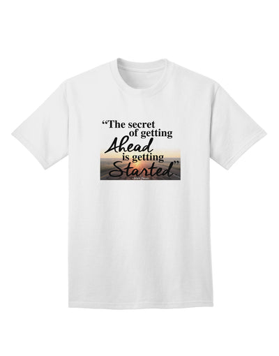 Getting Ahead Mark Twain Adult T-Shirt-unisex t-shirt-TooLoud-White-Small-Davson Sales