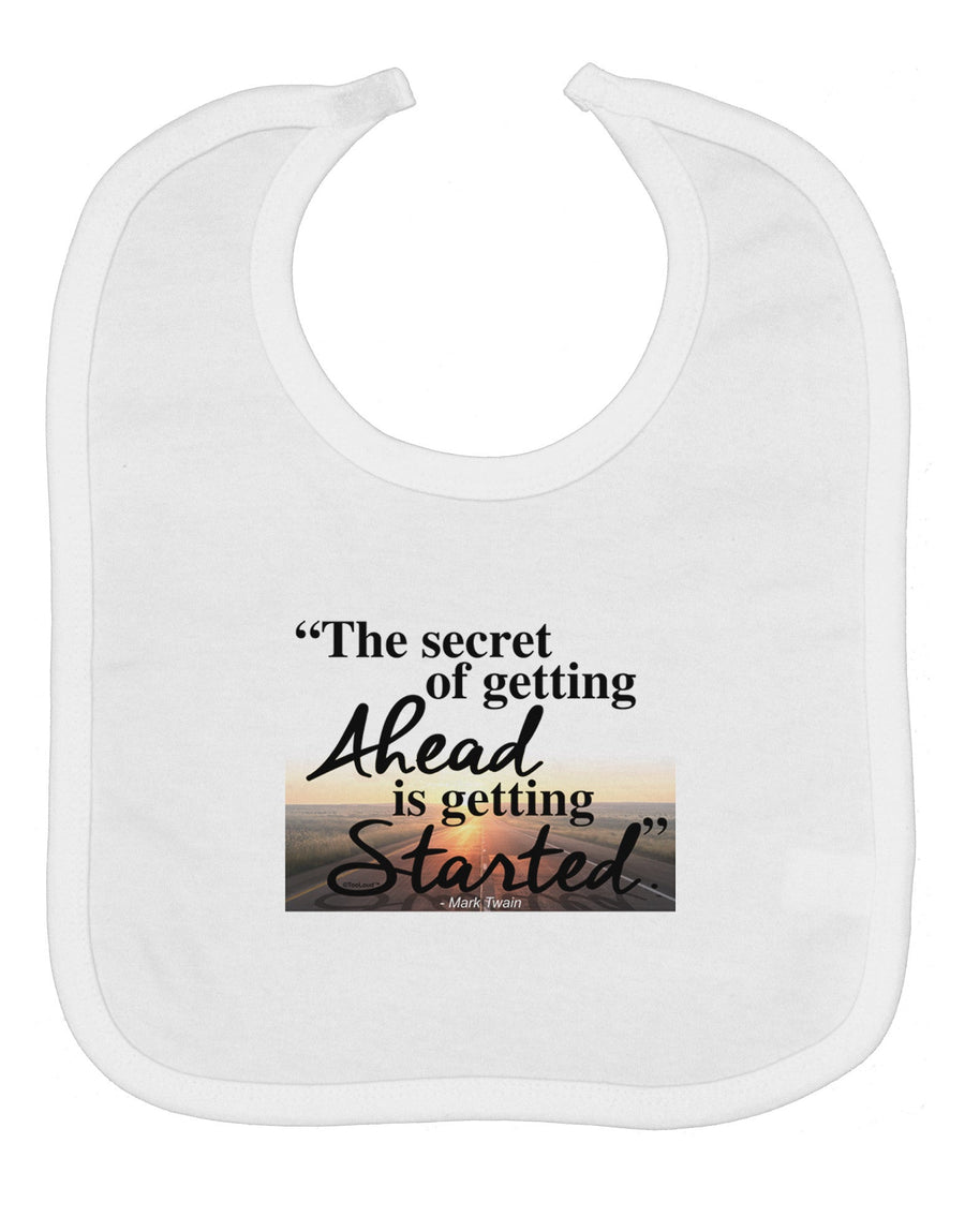 Getting Ahead Mark Twain Baby Bib