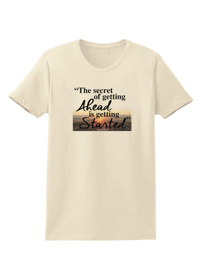 Getting Ahead Mark Twain Womens T-Shirt-Womens T-Shirt-TooLoud-Natural-X-Small-Davson Sales