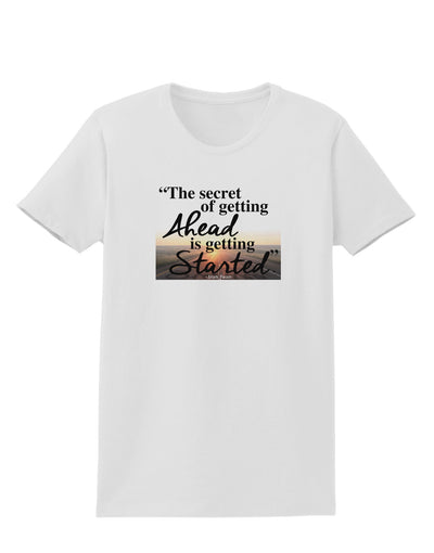 Getting Ahead Mark Twain Womens T-Shirt-Womens T-Shirt-TooLoud-White-X-Small-Davson Sales