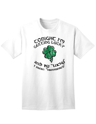 Getting Lucky Hammered Adult Unisex St Patrick's Day T-Shirt-TooLoud-White-Small-Davson Sales