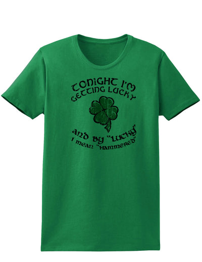 Getting Lucky Hammered Adult Womens St. Patrick's Day T-Shirt-TooLoud-Kelly Green-Small-Davson Sales