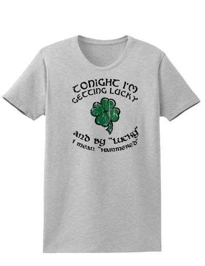 Getting Lucky Hammered Adult Womens St. Patrick's Day T-Shirt-TooLoud-Ash Gray-Small-Davson Sales