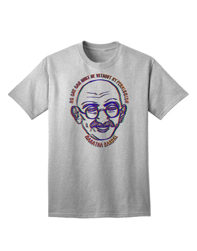 Ghandi Adult T-Shirt - Empowering Design for Unyielding Resilience-Mens T-shirts-TooLoud-AshGray-Small-Davson Sales