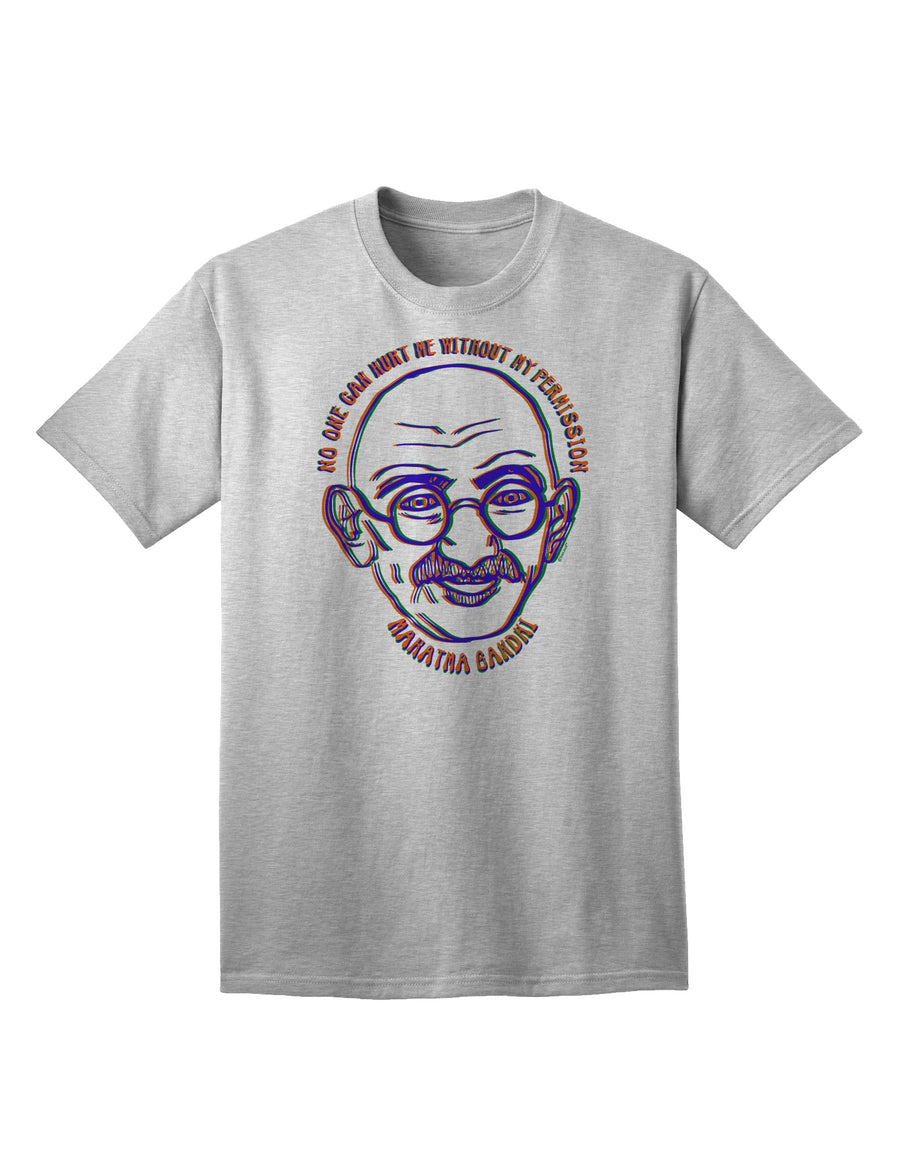 Ghandi Adult T-Shirt - Empowering Design for Unyielding Resilience-Mens T-shirts-TooLoud-White-Small-Davson Sales