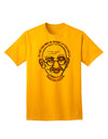 Ghandi Adult T-Shirt - Empowering Design for Unyielding Resilience-Mens T-shirts-TooLoud-Gold-Small-Davson Sales