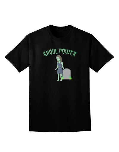 Ghoul Power - Funny Halloween Adult Dark V-Neck T-Shirt-Mens V-Neck T-Shirt-TooLoud-Black-Small-Davson Sales