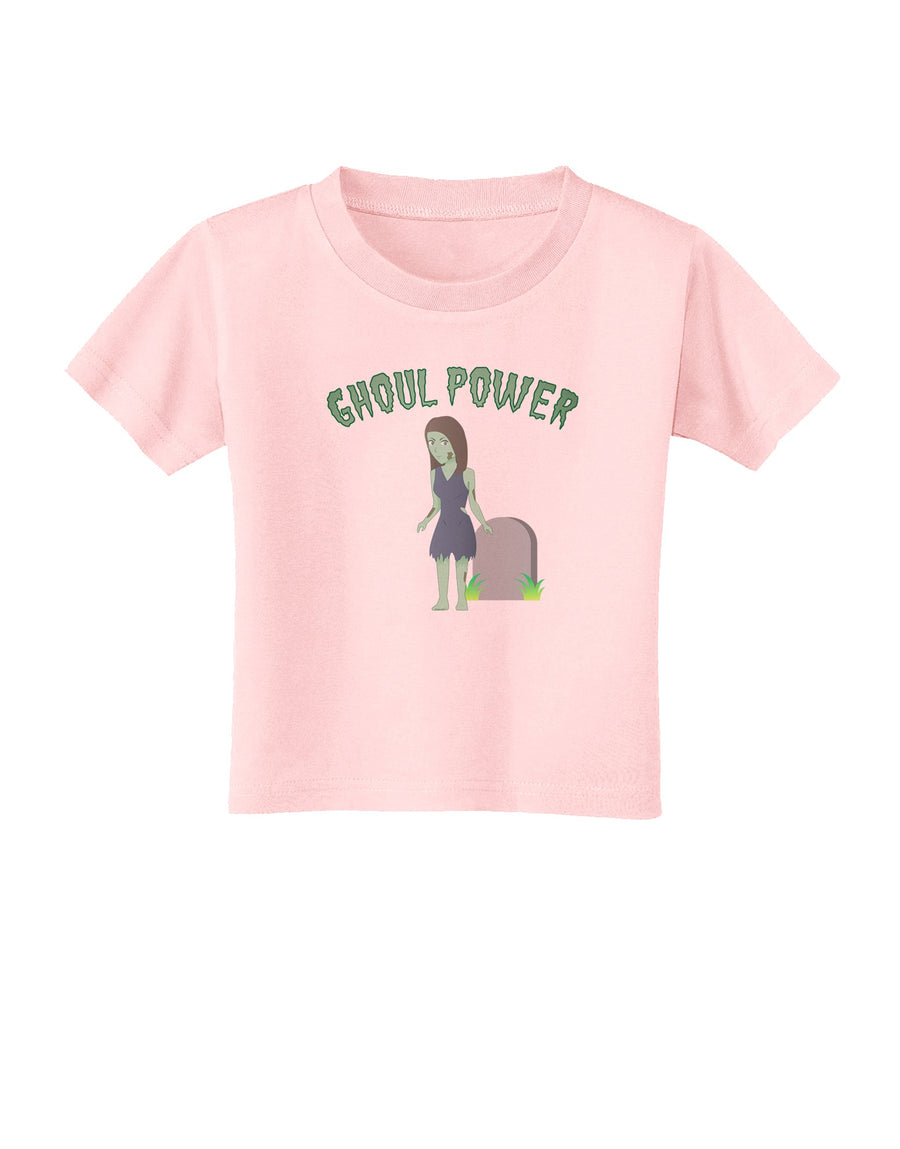 Ghoul Power - Funny Halloween Toddler T-Shirt-Toddler T-Shirt-TooLoud-White-2T-Davson Sales