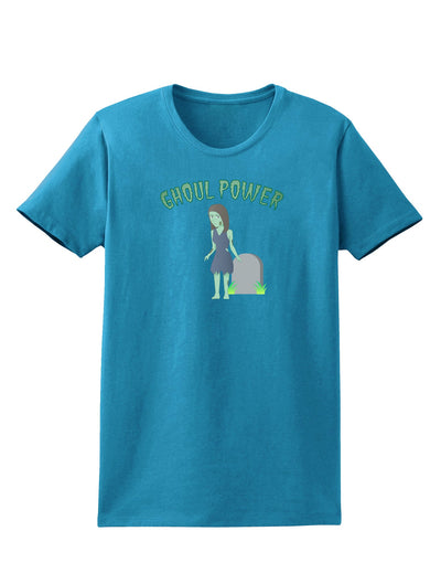 Ghoul Power - Funny Halloween Womens Dark T-Shirt-Womens T-Shirt-TooLoud-Turquoise-X-Small-Davson Sales