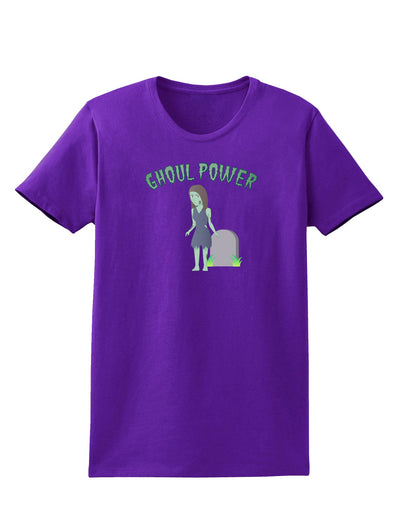 Ghoul Power - Funny Halloween Womens Dark T-Shirt-Womens T-Shirt-TooLoud-Purple-X-Small-Davson Sales