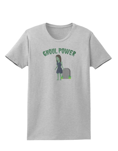 Ghoul Power - Funny Halloween Womens T-Shirt-Womens T-Shirt-TooLoud-AshGray-X-Small-Davson Sales