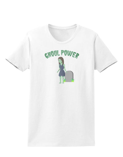 Ghoul Power - Funny Halloween Womens T-Shirt-Womens T-Shirt-TooLoud-White-X-Small-Davson Sales