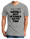 Ghouls Just Wanna Have Fun Adult V-Neck T-shirt-Mens T-Shirt-TooLoud-HeatherGray-Small-Davson Sales