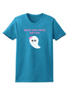 Ghouls Just Wanna Have Fun Cute Ghost - Halloween Womens Dark T-Shirt-TooLoud-Turquoise-X-Small-Davson Sales