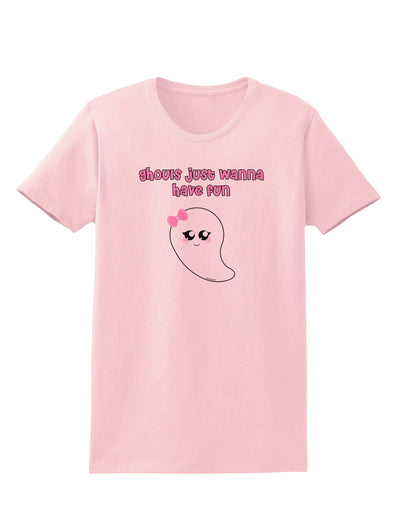 Ghouls Just Wanna Have Fun Cute Ghost - Halloween Womens T-Shirt-Womens T-Shirt-TooLoud-PalePink-X-Small-Davson Sales