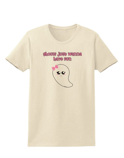 Ghouls Just Wanna Have Fun Cute Ghost - Halloween Womens T-Shirt-Womens T-Shirt-TooLoud-Natural-X-Small-Davson Sales