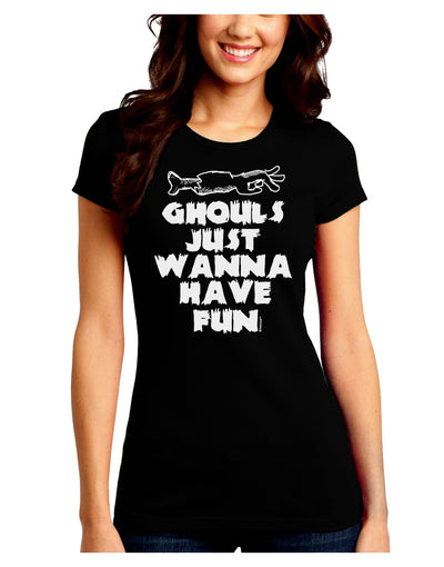 Ghouls Just Wanna Have Fun Juniors Petite T-Shirt-Womens T-Shirt-TooLoud-Black-Juniors Fitted Small-Davson Sales