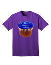 Giant Bright Blue Cupcake Adult Dark T-Shirt by TooLoud-Mens T-Shirt-TooLoud-Purple-Small-Davson Sales