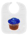 Giant Bright Blue Cupcake Baby Bib by TooLoud